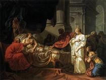 Ерасистрат відкриває причину хвороби Антіоха - Жак-Луї Давід