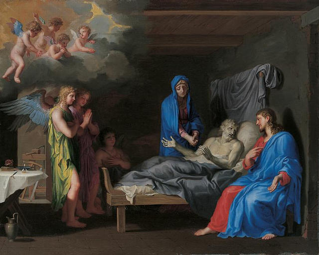 The death of Saint Joseph - Жак Стелла