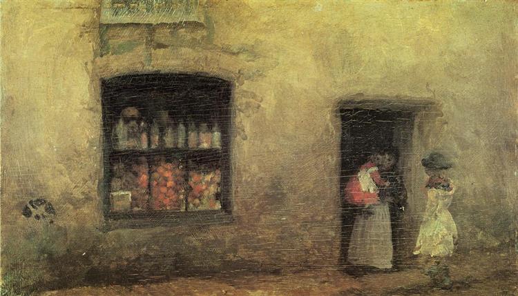 An Orange Note: Sweet Shop, 1884 - 惠斯勒