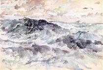 Arrangement in Blue and Silver - The Great Sea - James Abbott McNeill Whistler