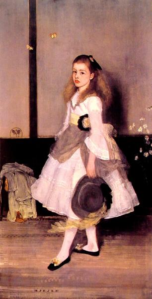 Harmony in Gray and Green: Miss Cicely Alexander, 1872 - 1873 - 惠斯勒