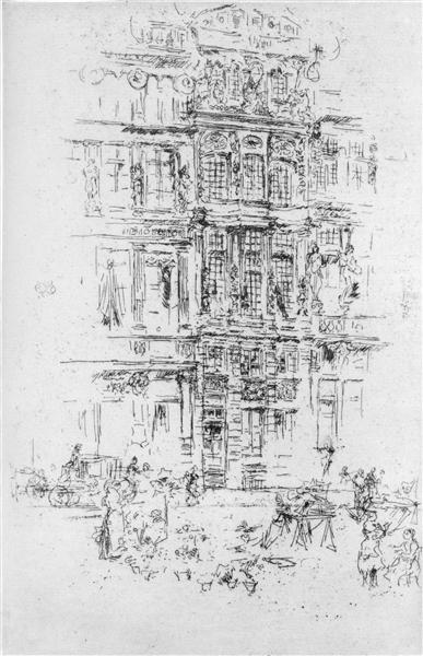 Palaces, Brussels, 1887 - James McNeill Whistler
