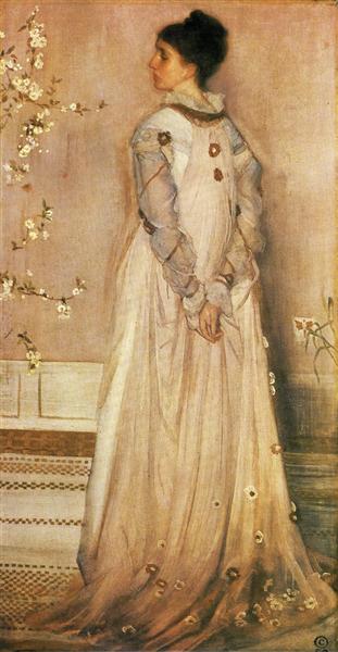Symphony in Flesh Colour and Pink: Portrait of Mrs Frances Leyland, 1871 - 1873 - 惠斯勒