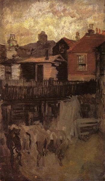 The Little Red House, 1880 - 1884 - Джеймс Эббот Макнил Уистлер