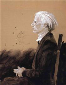 Andy Warhol - Facing Left - Jamie Wyeth