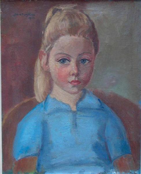 Portrait of the painter's granddaughter Anne - Jan Sluijters