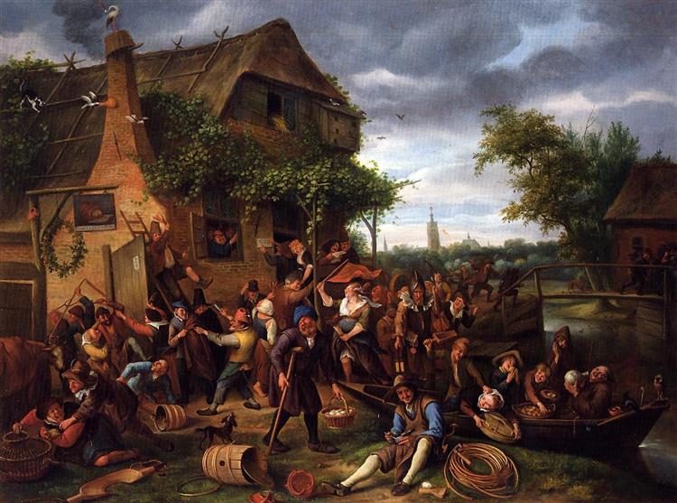 A Village Revel, 1673 - Ян Стен