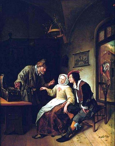 A Escolha entre Riqueza e Juventude, c.1661 - 1663 - Jan Steen