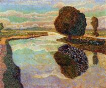 Landscape with canal - Jan Toorop