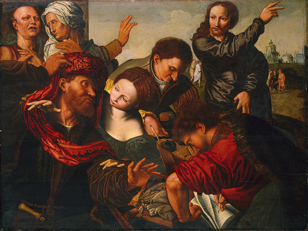 Jesus Summons Matthew to Leave the Tax Office, 1540 - Jan van Hemessen