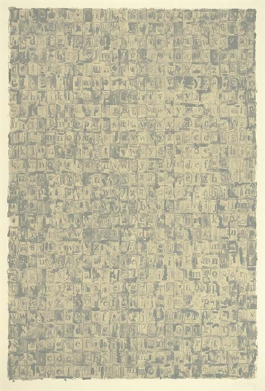 Gray Alphabets (ULAE 57), 1968 - 賈斯培·瓊斯