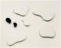 Constellation with 5 White Forms & 2 Black - Hans Arp