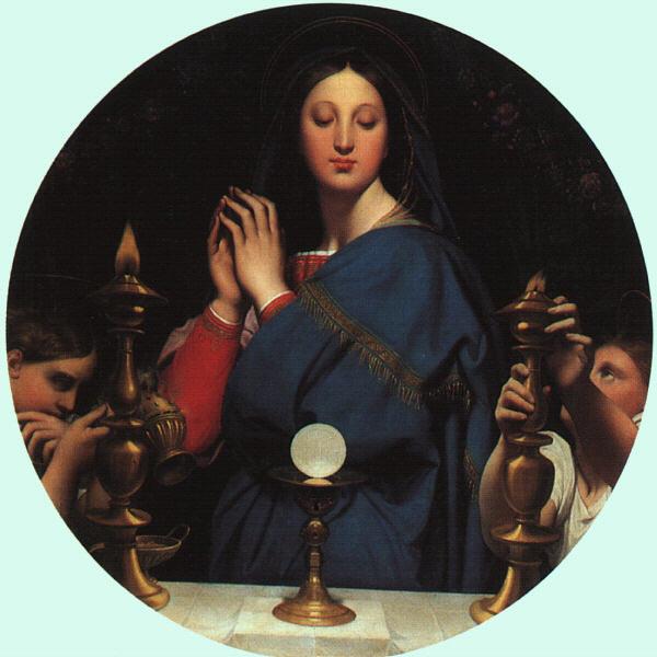 The Virgin of the Host, 1854 - Jean Auguste Dominique Ingres