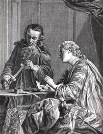 Une Femme occupée à cacheter une lettre - Jean-Baptiste-Siméon Chardin