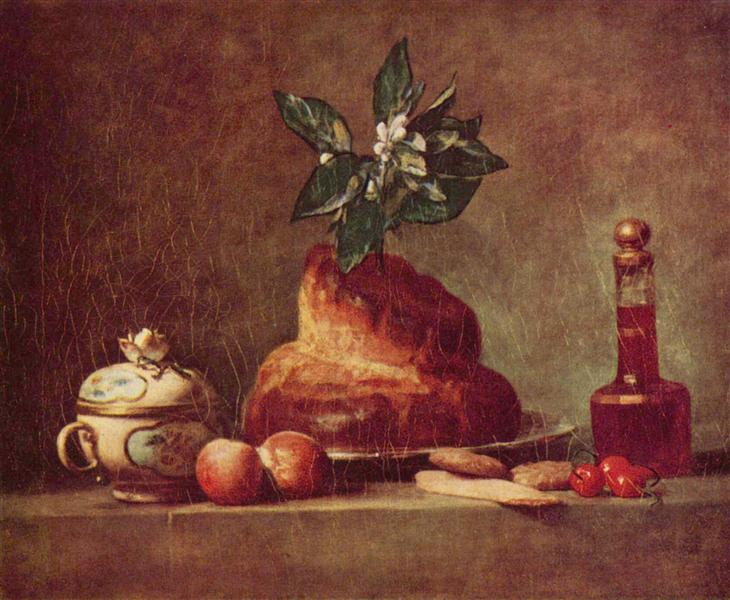 Still Life with Brioche, 1763 - Жан Батист Сімеон Шарден