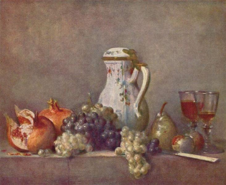 Still Life with Porcelain Teapot, 1763 - 夏丹