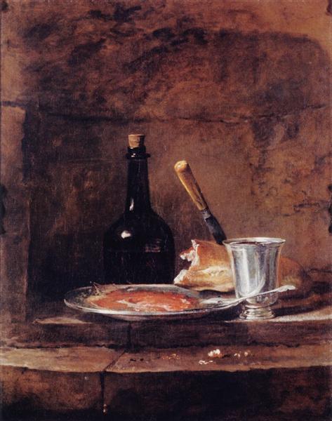 The Leftovers of a Lunch, also called the Silver Goblet - Jean-Baptiste-Siméon Chardin