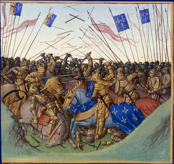 Battle of Fontenoy-en-Puisaye in 841, c.1460 - Jean Fouquet