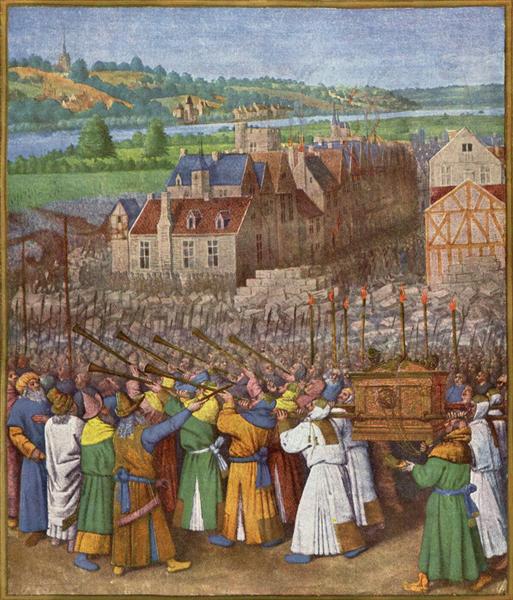 Battle of Jericho, c.1472 - Jean Fouquet