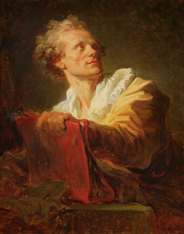 Portrait of a Young Artist, presumed to be Jacques Andre Naigeon - Jean-Honore Fragonard