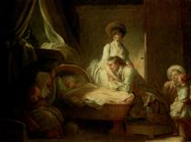 Visit to the nurse - Jean-Honore Fragonard