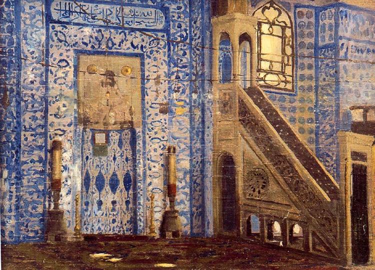 Interior of a Mosque - Jean-Leon Gerome