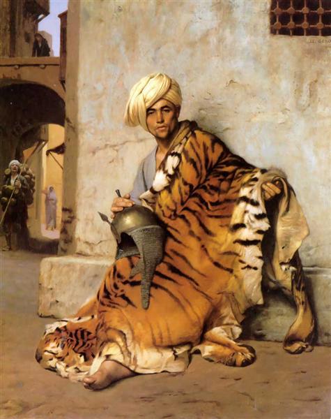 Pelt Merchant of Cairo, 1869 - 讓-里奧·傑洛姆