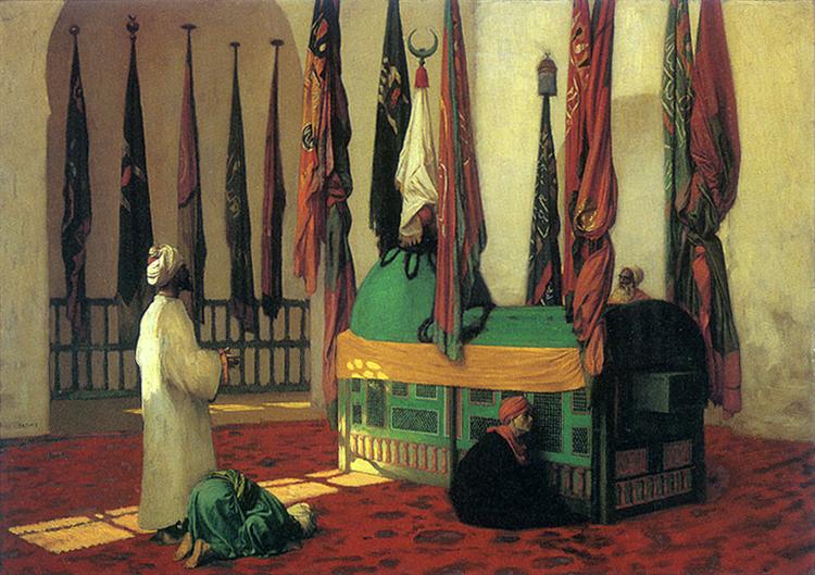 Prayer at the Mausoleum for Sultan Qayut - Jean-Léon Gérôme