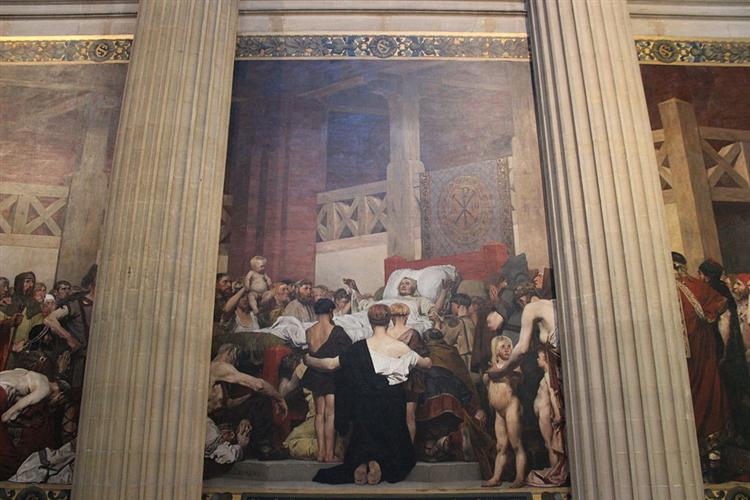 Death of Saint-Geneviève, Panthéon, Paris - Jean-Paul Laurens