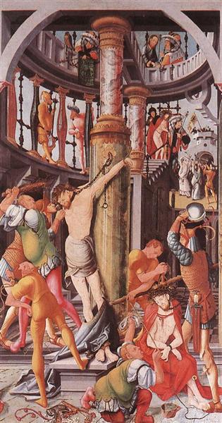Flagelo de Cristo, c.1519 - Jörg Ratgeb