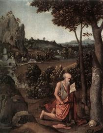 Rocky Landscape with Saint Jerome - Joachim Patinir