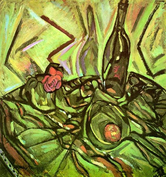 Still Life with Rose, 1916 - Joan Miro