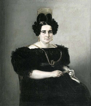 Retrato de Josefa de Corte de Gargollo, 1832 - Хоакин Мануэль Фернандес Крусадо