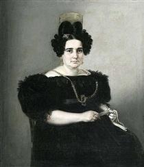Retrato de Josefa de Corte de Gargollo - Хоакін Мануель Фернандес Крусадо
