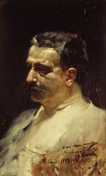 Portrait of Antonio Elegido, 1893 - 霍金‧索羅亞