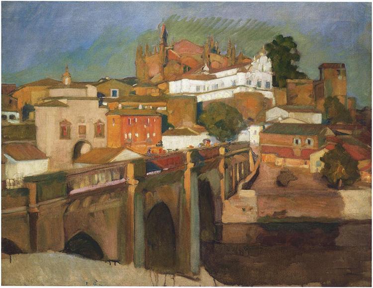 View of Plascencia, 1917 - Joaquin Sorolla