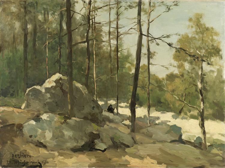 Vue forestière près de Barbizon, 1900 - Johan Hendrik Weissenbruch