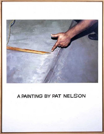 Commissioned Painting: A Painting by Pat Nelson, 1969 - John Baldessari