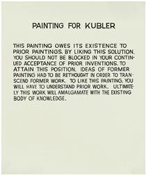 Pintura para Kubler - John Baldessari