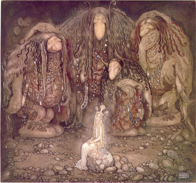 Look at my sons! You won't find more beautiful trolls on this side of the moon, 1915 - Йон Бауер