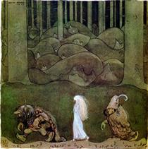 One summer's evening they went with Bianca Maria deep into the forest - John Bauer