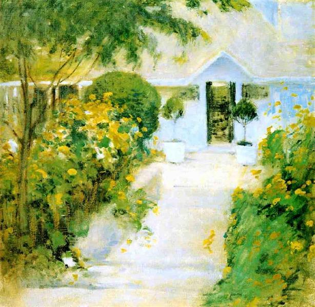 A Garden Path, 1897 - 1899 - Джон Генрі Твахтман (Tуоктмен)