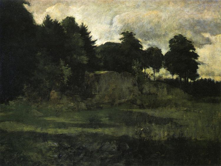 Landscape, 1882 - Джон Генри Твахтман (Tуоктмен)
