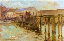 The Landing, Newport - John Henry Twachtman
