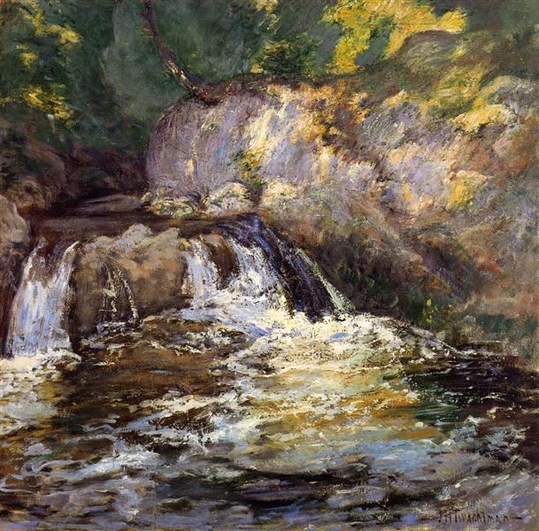 Waterfall, c.1898 - Джон Генрі Твахтман (Tуоктмен)