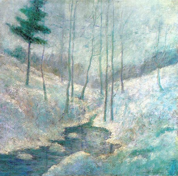 Winter Landscape - Джон Генрі Твахтман (Tуоктмен)