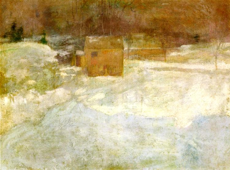 Winter Landscape, c.1890 - c.1894 - Джон Генрі Твахтман (Tуоктмен)