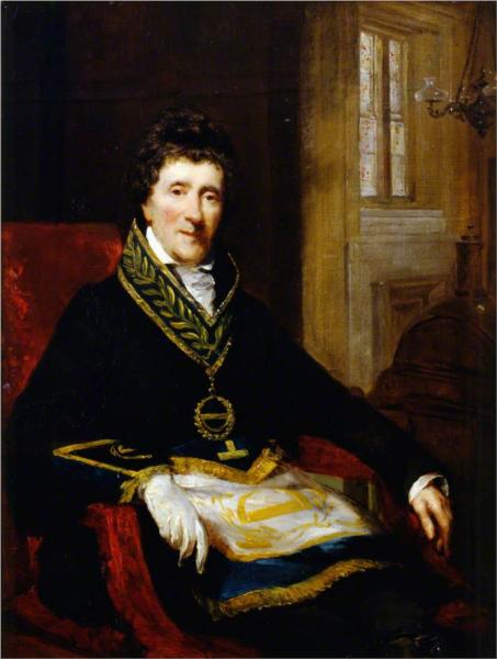 Sir John Soane, in Masonic Costume, as Grand Superintendent and President of the Board of Works, 1829 - Джон Джексон