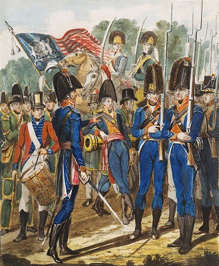 Members of the City Troup and other Philadelphia Soldiery - John Lewis Krimmel