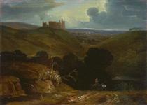 Landscape with a Castle - John Martin